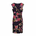 Chaps Floral Print Faux Wrap Dress XL