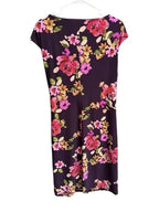 Chaps Floral Print Faux Wrap Dress XL