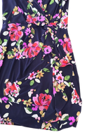Chaps Floral Print Faux Wrap Dress XL - detail