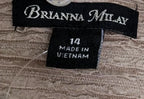 Brianna Milay Sequin Embroidered Two-Piece Dress Set Taupe - tag