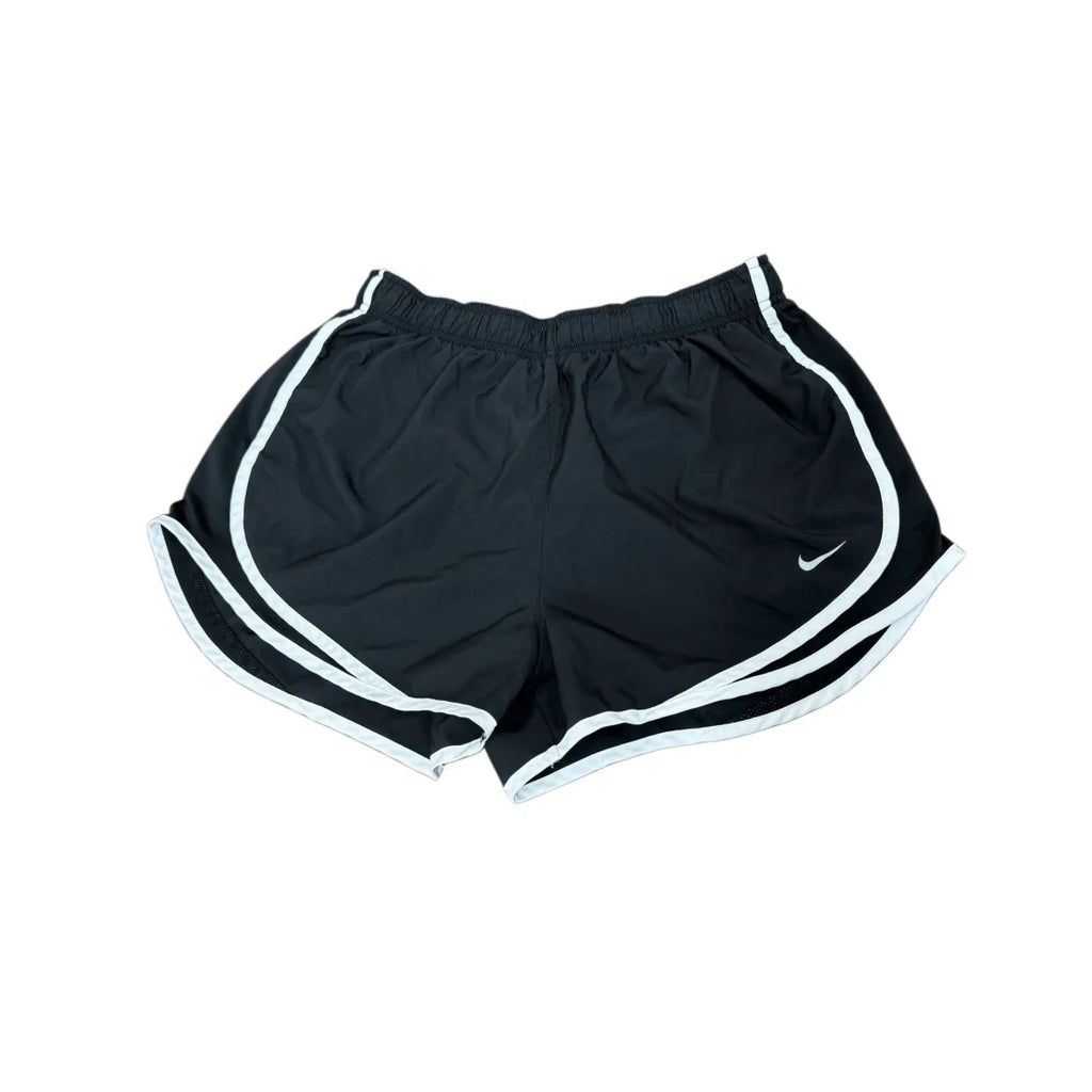 Nike Dri-Fit Tempo Running Shorts Black White - front