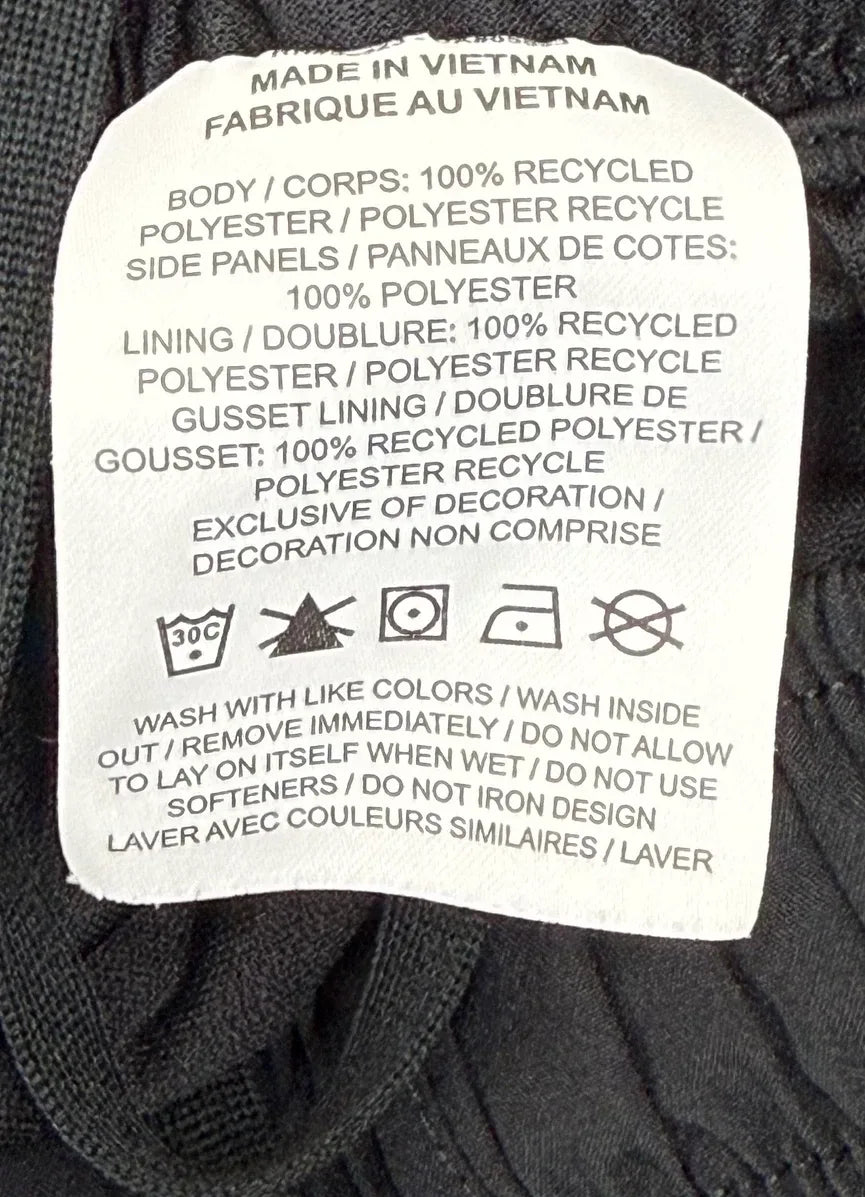 Nike Dri-Fit Tempo Running Shorts Black White - tag