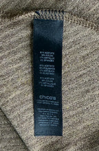 Travelers by Chico's Shimmer Stripe Open Front Jacket Cardigan - label