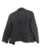 Evan-Picone Black and White Dot Print Blazer - back