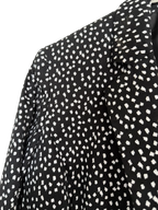 Evan-Picone Black and White Dot Print Blazer - detail