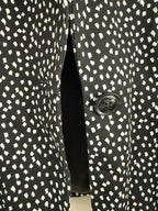 Evan-Picone Black and White Dot Print Blazer - detail
