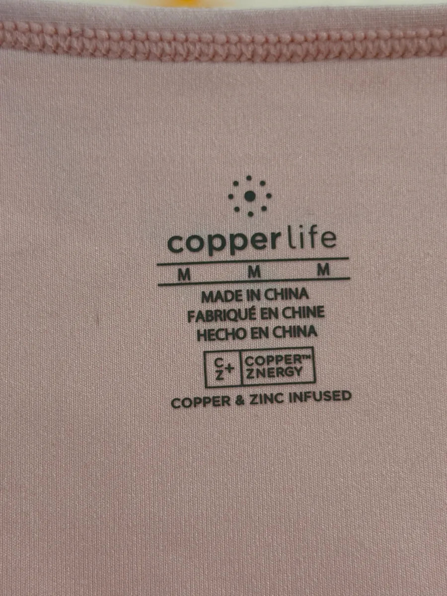 Copper Life Performance Tank Top Light Pink M - label
