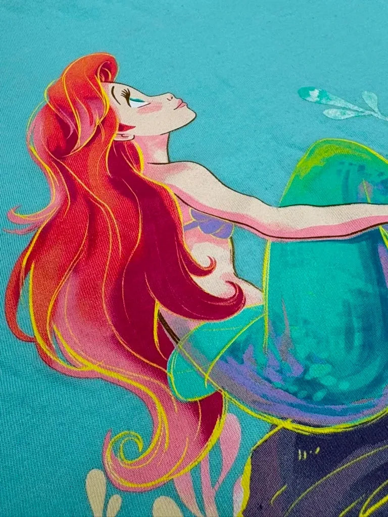 Disney Princess Little Mermaid Ariel Graphic T-Shirt Size 4 - detail