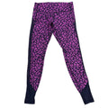 Lululemon Leopard Print Athletic Leggings Mesh Panels - front