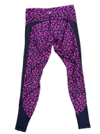 Lululemon Leopard Print Athletic Leggings Mesh Panels - back
