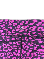 Lululemon Leopard Print Athletic Leggings Mesh Panels - detail