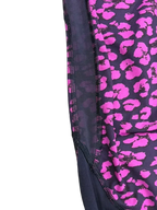 Lululemon Leopard Print Athletic Leggings Mesh Panels - fabric