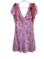 Wild Fable Floral Print Mini Dress Shoulder Ties - back