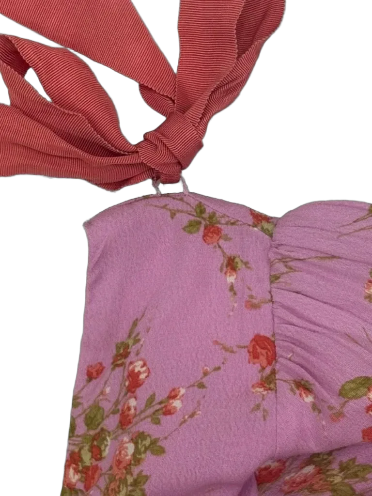 Wild Fable Floral Print Mini Dress Shoulder Ties - detail