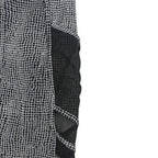 Lululemon Grid Print Crop Athletic Leggings Mesh Panels Black