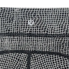 Lululemon Grid Print Crop Athletic Leggings Mesh Panels Black