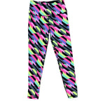 VSX Sport Knockout Geometric Print Athletic Leggings Black - front