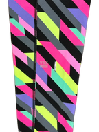 VSX Sport Knockout Geometric Print Athletic Leggings Black - detail