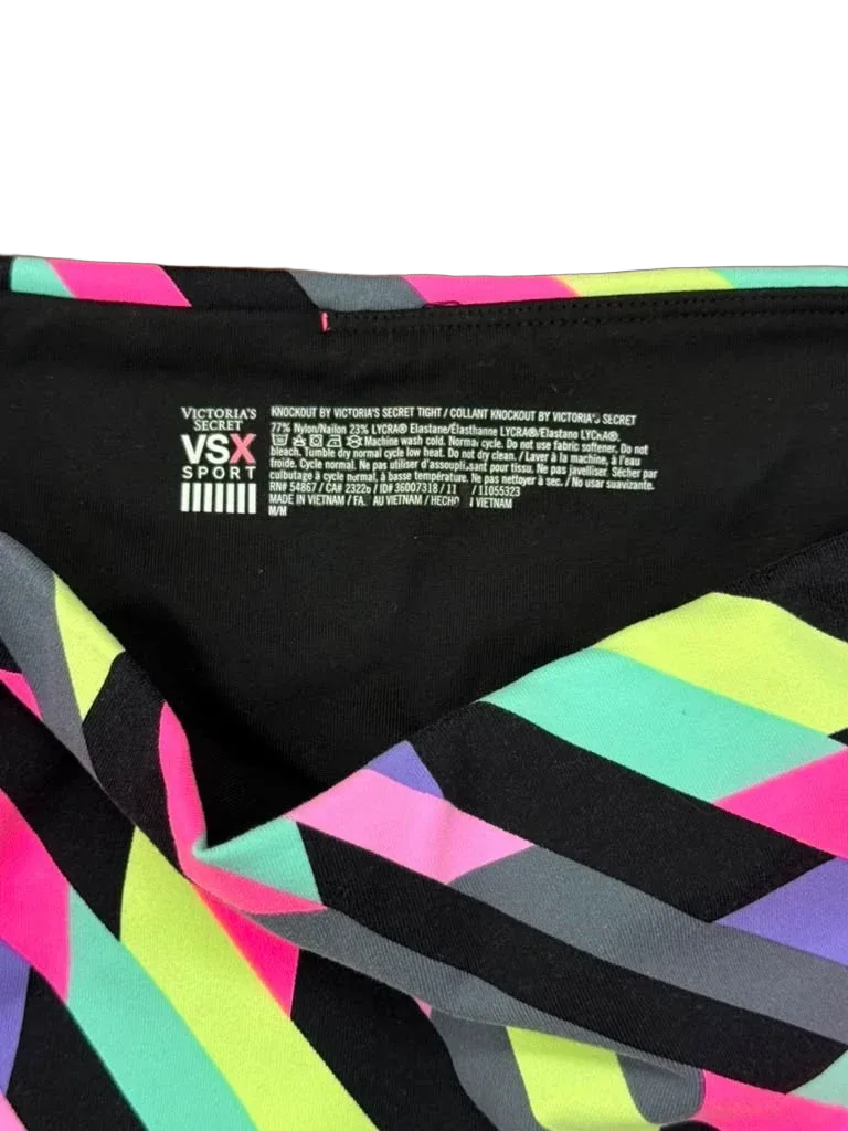 VSX Sport Knockout Geometric Print Athletic Leggings Black - tag
