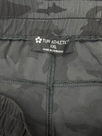 Tuff Athletics Camo Print Athletic Shorts Black - label