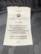 Tuff Athletics Camo Print Athletic Shorts Black - tag