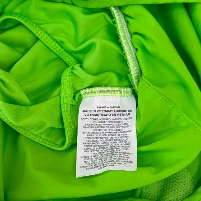 Nike Dri-FIT Running Shorts Neon Green - tag