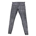 Lululemon Grid Print High-Rise Leggings Black White - front