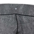 Lululemon Grid Print High-Rise Leggings Black White - detail