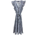Tommy Hilfiger Floral Ruffle Sleeve Midi Wrap Dress - front