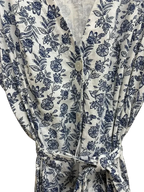 Tommy Hilfiger Floral Ruffle Sleeve Midi Wrap Dress - detail