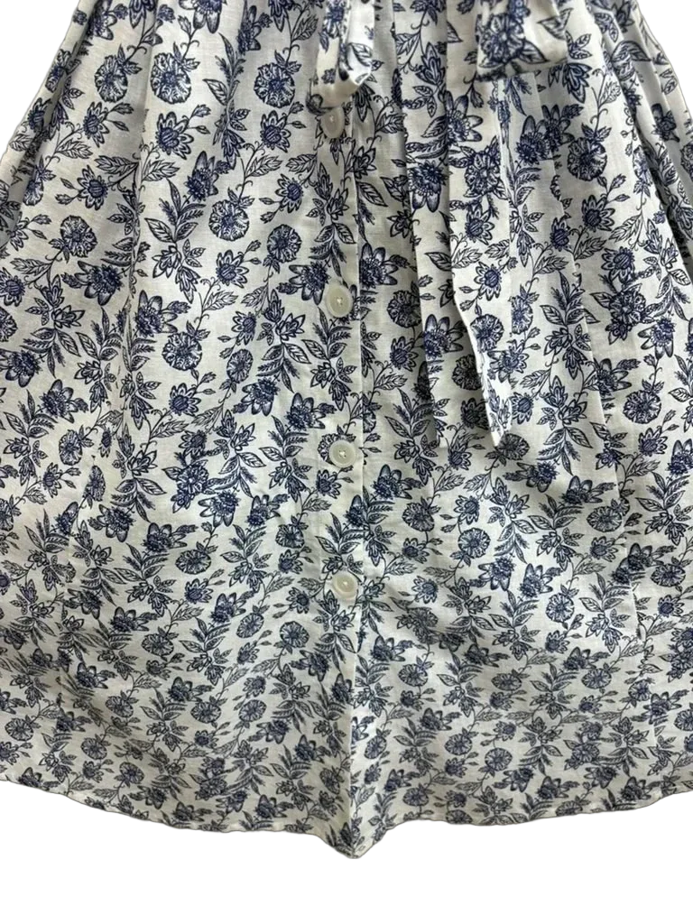 Tommy Hilfiger Floral Ruffle Sleeve Midi Wrap Dress - detail