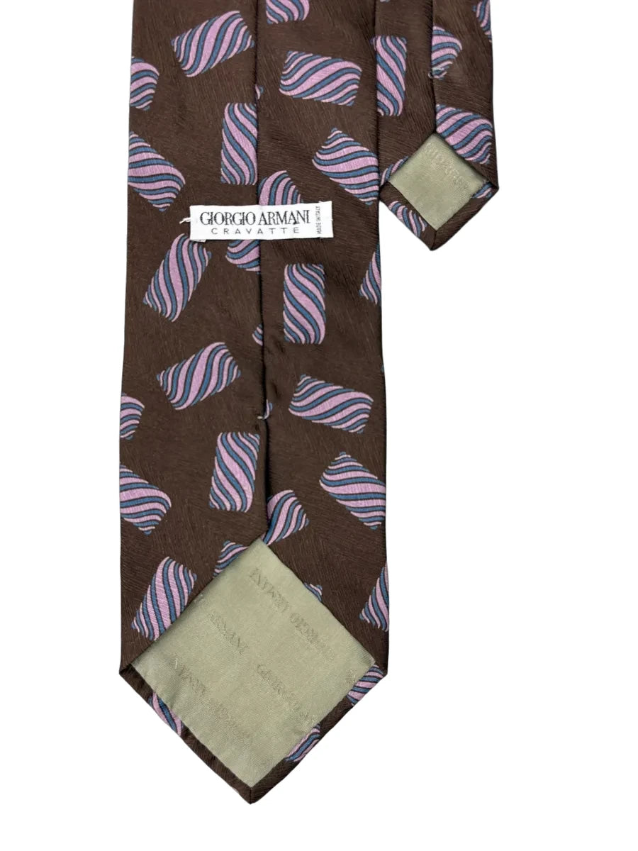 Giorgio Armani Abstract Print Silk Tie - back