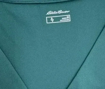 Eddie Bauer Teal Sleeveless Fit & Flare Dress Pockets - label