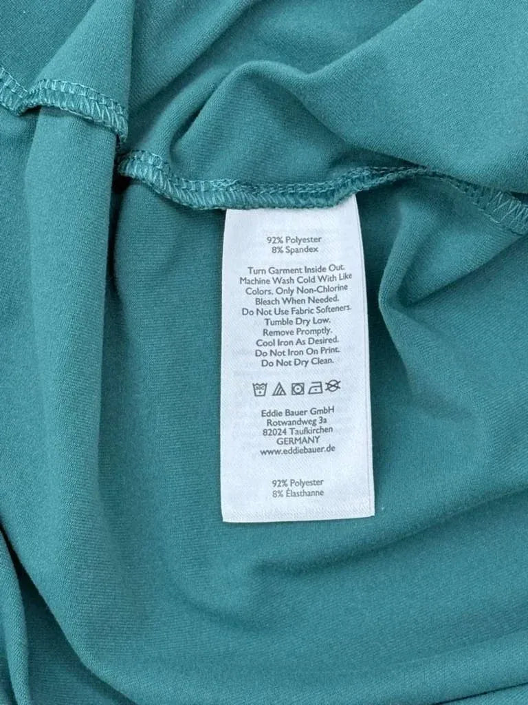 Eddie Bauer Teal Sleeveless Fit & Flare Dress Pockets - tag