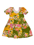 Julie Brown New York Floral Tiered Puff Sleeve Mini Dress with Pockets - front