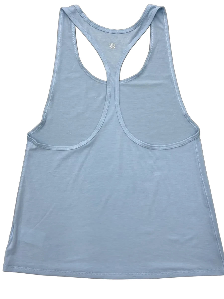 Athleta Light Blue Racerback Tank Top - back
