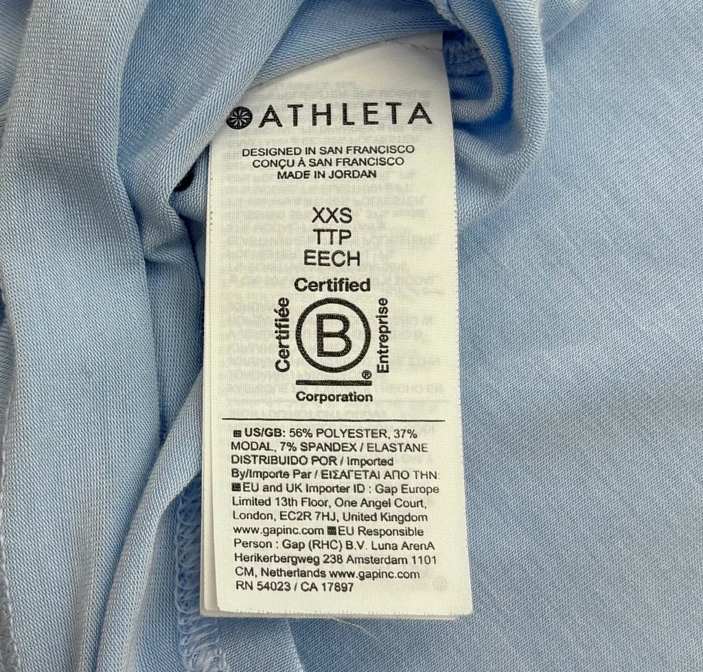Athleta Light Blue Racerback Tank Top - tag