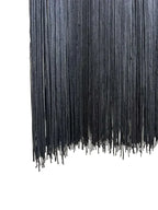 Abercrombie & Fitch Black Fringe Hem Sleeveless Dress XS - detail