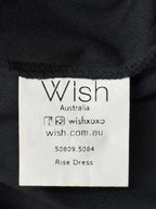 Wish Black Belted Mini Dress Cap Sleeves