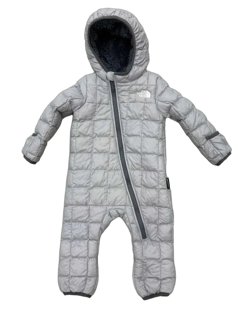 The North Face ThermoBall Eco Baby Bunting Suit Silver - front