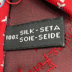 Salvatore Ferragamo Silk Dolphin Print Tie Red