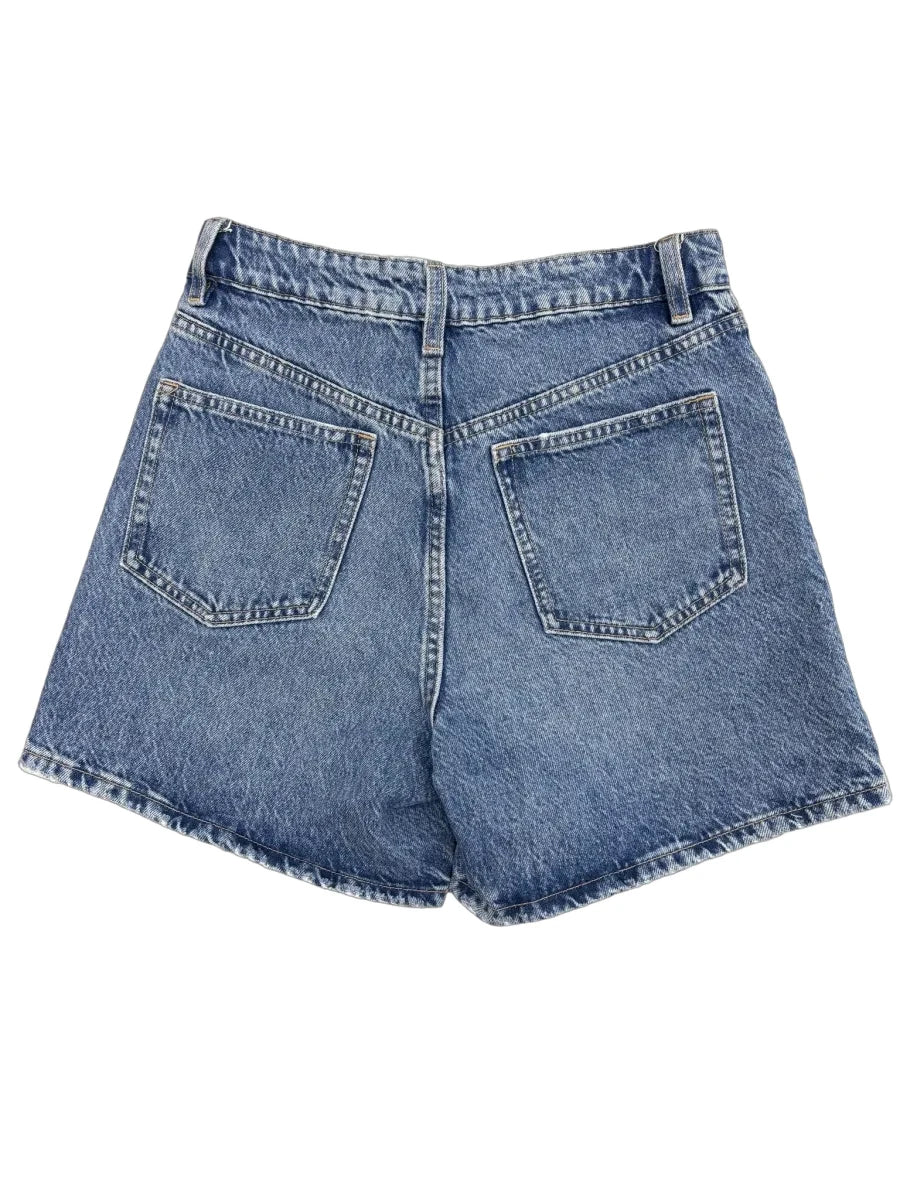 Zara Light Wash Denim Shorts Size 2 - back
