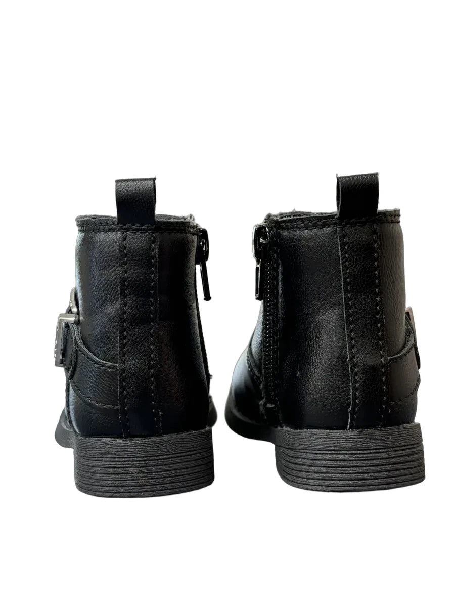 OshKosh B'gosh Dakota Moto Ankle Boots Black - back