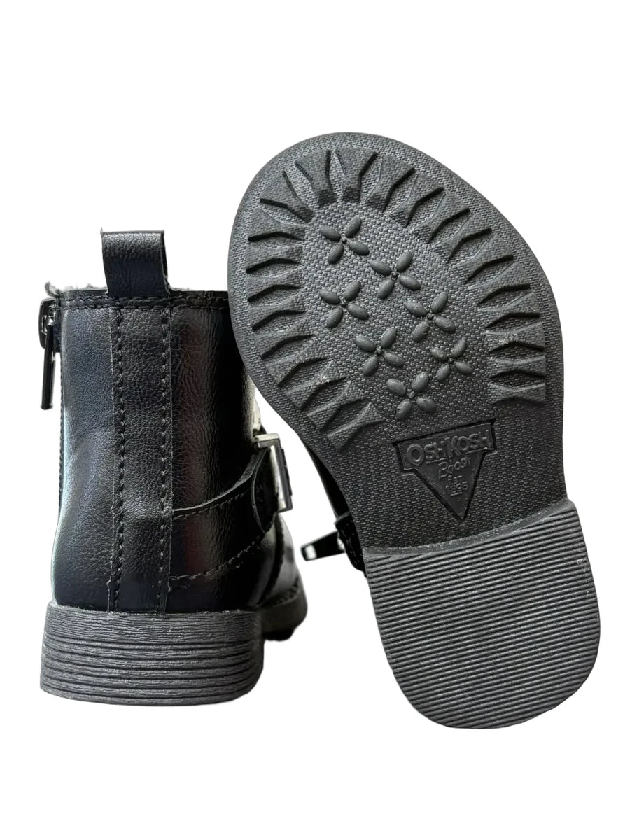 OshKosh B'gosh Dakota Moto Ankle Boots Black - back