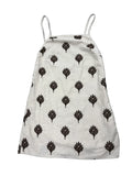 Abercrombie & Fitch Embroidered Floral Linen Mini Dress White - front