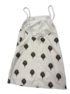Abercrombie & Fitch Embroidered Floral Linen Mini Dress White - back