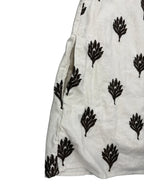 Abercrombie & Fitch Embroidered Floral Linen Mini Dress White - detail