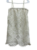 Jack by BB Dakota Crochet Lace Mini Skirt Cream - front
