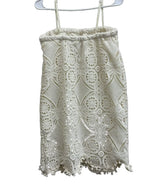 Jack by BB Dakota Crochet Lace Mini Skirt Cream - back