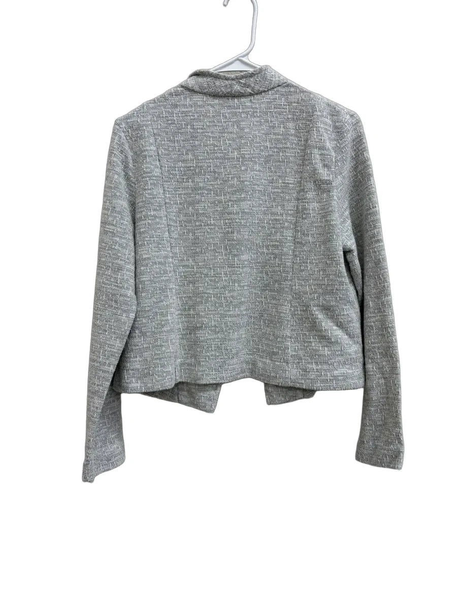 Banana Republic Tweed Moto Blazer Grey - back
